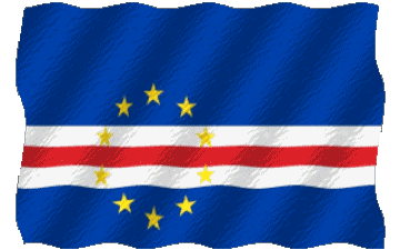 Ondulación Cabo Verde África Banderas 