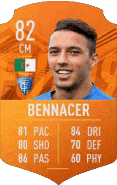 Ismaël Bennacer Algerien F I F A - Karten Spieler Videospiele Multimedia 