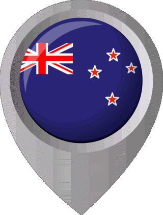 Location Pin New Zealand Oceania Flags 