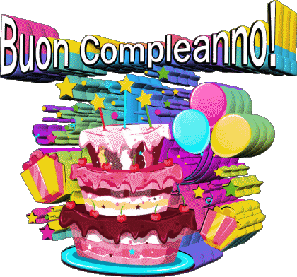 003 Dolci Buon Compleanno Italiano Messagi 