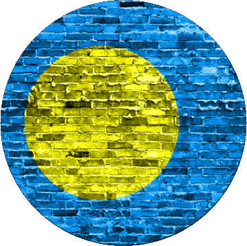 Rond Palaos Océanie Drapeaux 