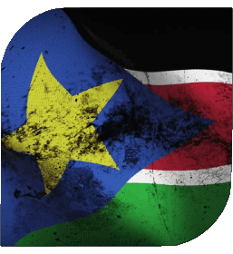 Carré Soudan Sud Afrique Drapeaux 