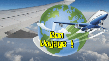 001 Fond Animé Bon Voyage Français Messages 