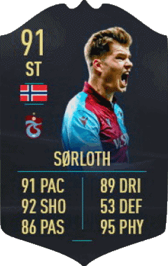 Alexander Sorloth Norwegen F I F A - Karten Spieler Videospiele Multimedia 