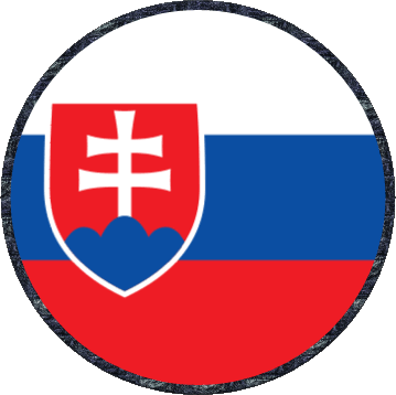 Rond Slovaquie Europe Drapeaux 