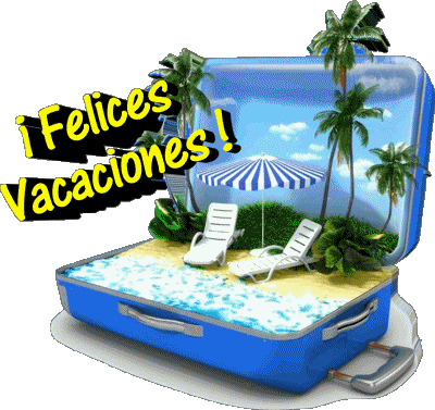 10 Fondo transparente Felices Vacaciones Español Mensajes 