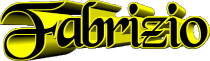 Fabrizio F MASCULIN - Italie Prénoms 