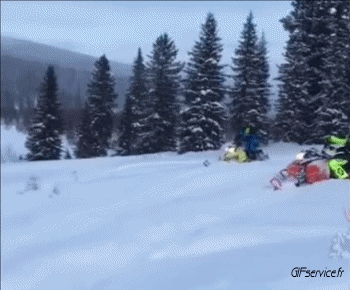 Fail Motocicleta de nieve Transporte Humor - Fun 