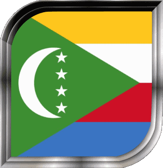 Carré Comores Afrique Drapeaux 