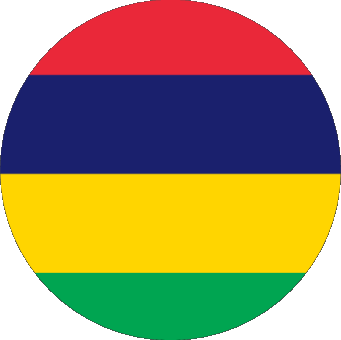 Tondo Mauritius Africa Bandiere 