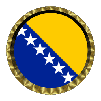 Round - Rings Bosnia herzegovina Europe Flags 