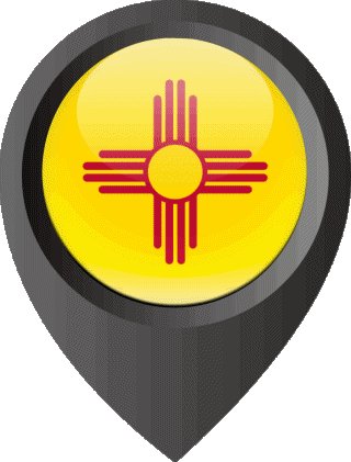 Perno di posizione New Mexico U.S.A - Stati America Bandiere 