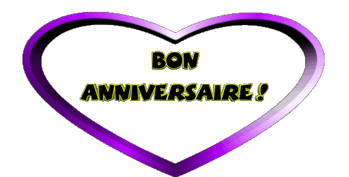 002 Coeur Bon Anniversaire Francese Messagi 