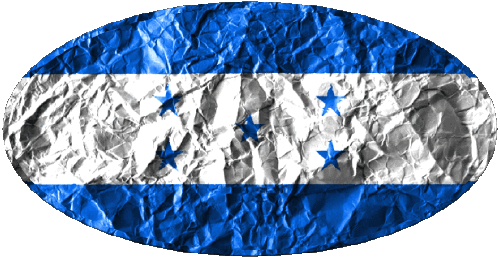 Ovale Honduras Amériques Drapeaux 