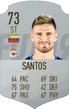 Christian Santos Venezuela F I F A - Giocatori carte Videogiochi Multimedia 