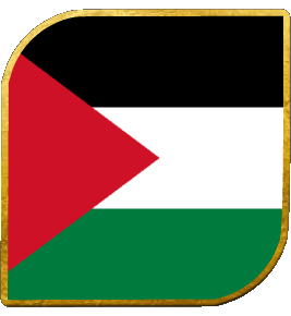 Carré Palestine Asie Drapeaux 