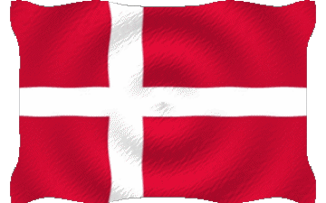 Ondulation Danemark Europe Drapeaux 