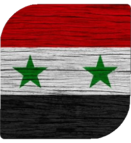 Quadrato Siria Asia Bandiere 