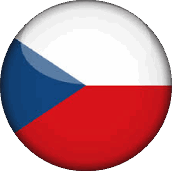 Round Czech Republic Europe Flags 