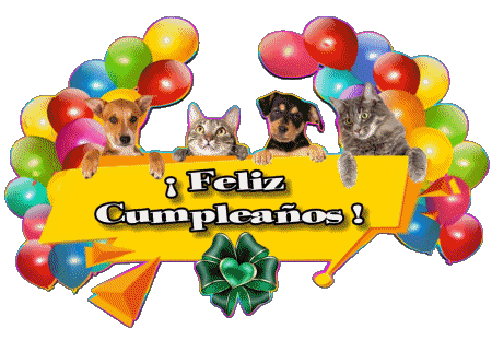 007 Animales Feliz Cumpleaños Spanish Messages 