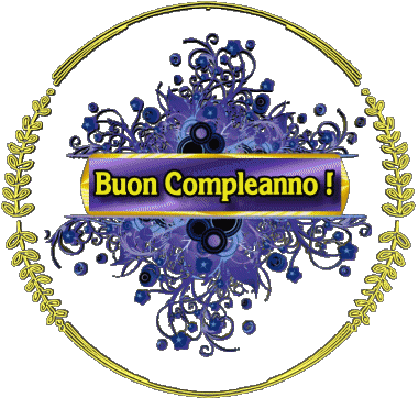 009 Transparent Background Floreale Buon Compleanno Italian Messages 