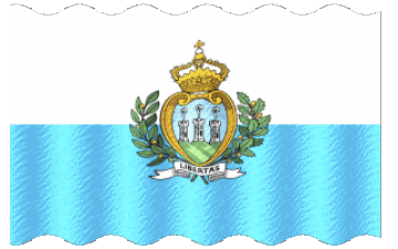 Ondulación San Marino Europa Banderas 