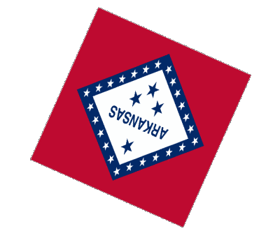 Sphere - Cube Arkansas U.S.A - States America Flags 