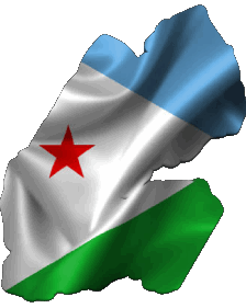 Map Djibouti Africa Flags 