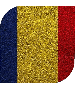 Carré Tchad Afrique Drapeaux 