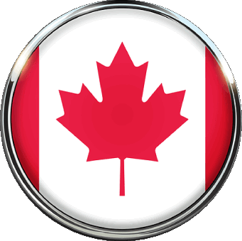 Tondo Canada America Bandiere 