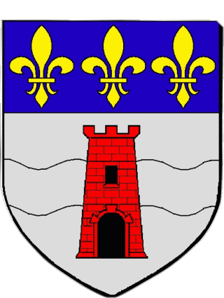 Blason-Blason LA QUEUE EN BRIE 94 Départements - Villes France Drapeaux 