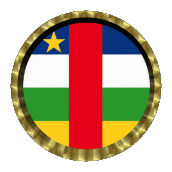 Rund - Ringe Centrafrique Afrika Fahnen 