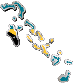 Divers Bahamas Amériques Drapeaux 