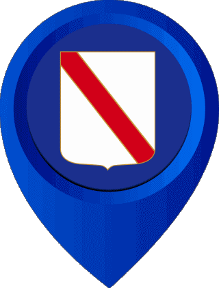 Epingle de Localisation Campanie Italie Europe Drapeaux 