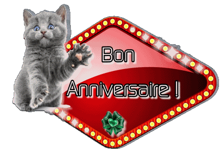 004 Animaux Bon Anniversaire Francés Mensajes 