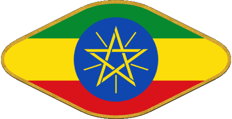 Oval 02 Ethiopia Africa Flags 