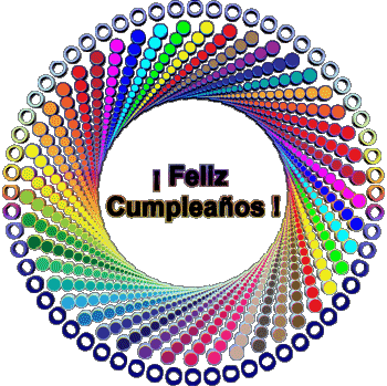 002 Fond Transparent Abstracto - Geométrico Feliz Cumpleaños Espagnol Messages 