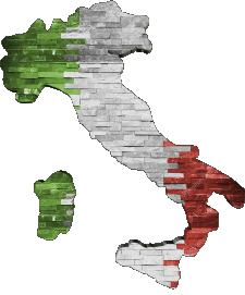 Map National Italy Europe Flags 