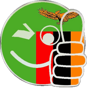 Smiley - OK Zambia África Banderas 