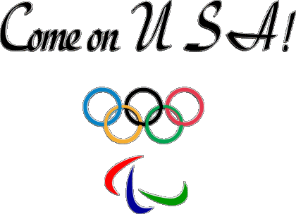 Olympic Games Come on U.S.A English Messages 