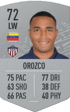 Yohandry Orozco Venezuela F I F A - Card Players Video Games Multi Media 