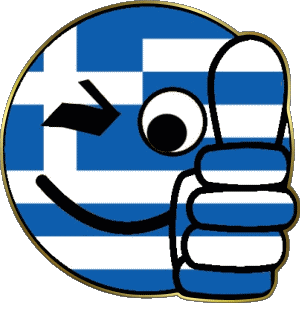 Smiley - OK Greece Europe Flags 