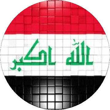 Runde Irak Asien Fahnen 