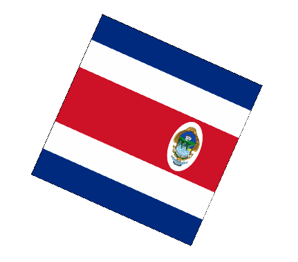 Kugel - Würfel Costa Rica Amerika Fahnen 