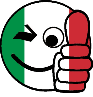 Smiley - OK Nacional Italia Europa Banderas 
