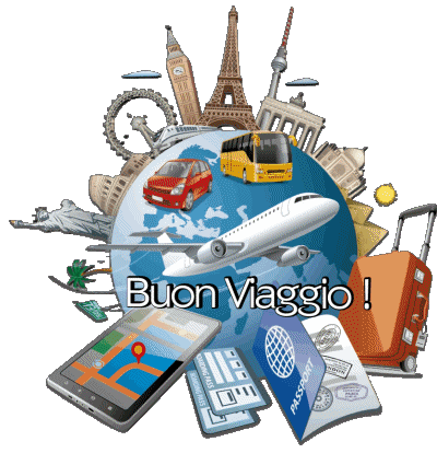02 Sfondo trasparente Buon Viaggio Italiano Messagi 