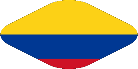 Oval 02 Colombia América Banderas 