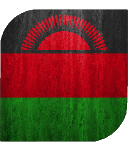Carré Malawi Afrique Drapeaux 