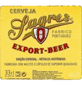 Sagres Portugal Bières Boissons 