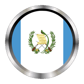 Round - Rings Guatemala America Flags 
